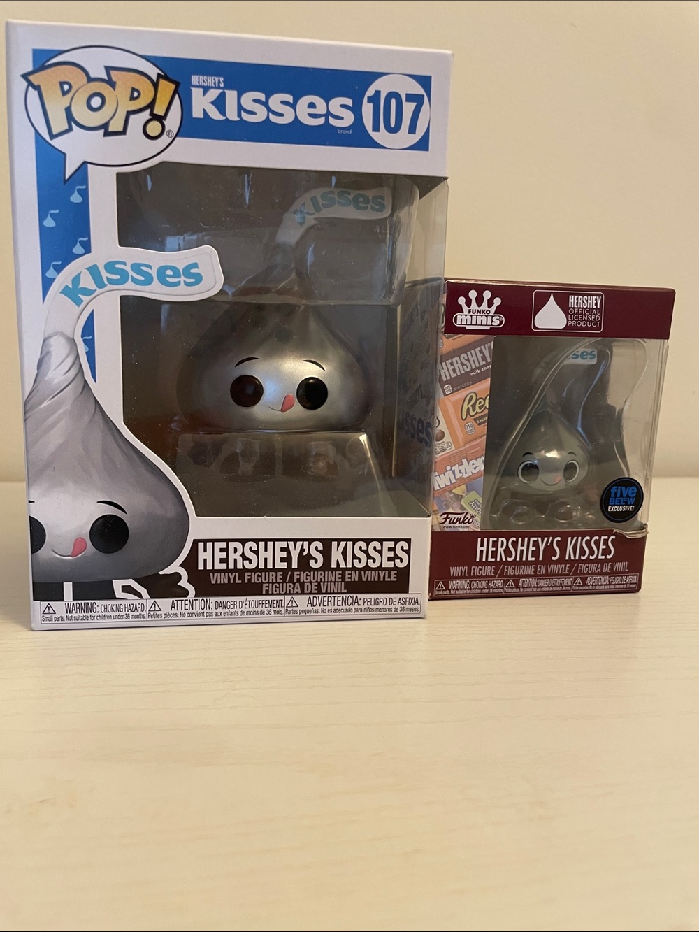 Funko Hershey's Kisses Silver Vinyl Collectible Figure Duo